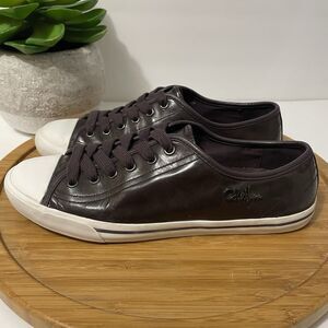 Cole Haan Laurie Purple Patent Leather Sneaker Women's 7.5 Low-Top Skater Shoe